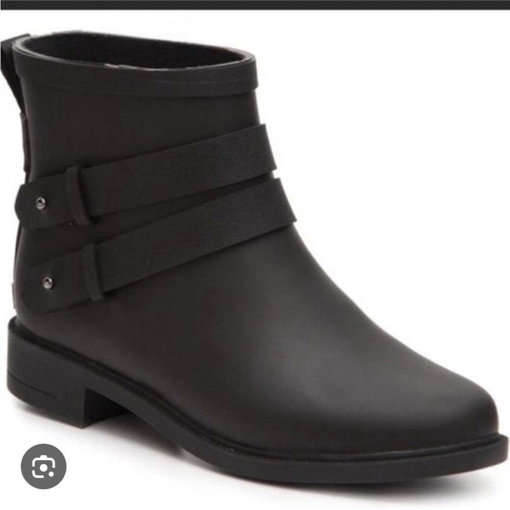 Chooka Women's midtown strappy Black Rain / winter Boots booties waterproof